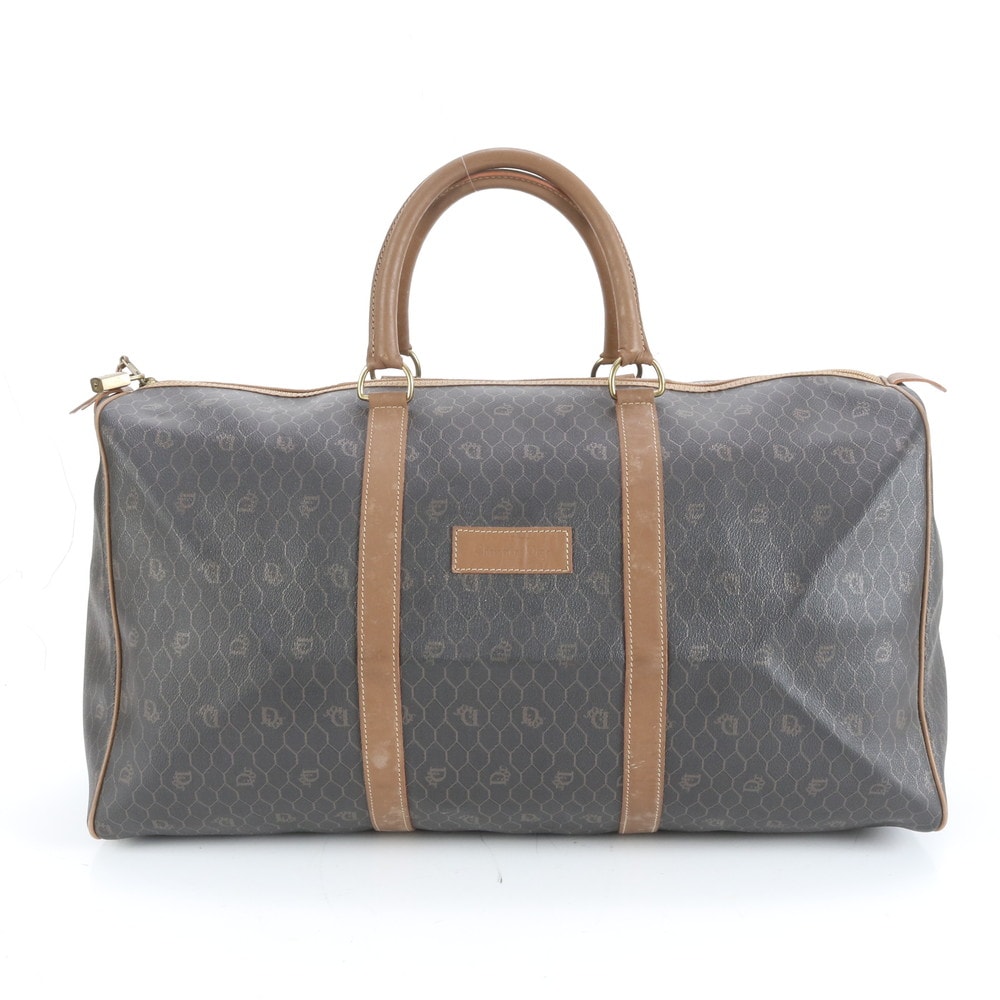 ■極美品 クリスチャンディオール ハニカム 柄ボストン バッグ