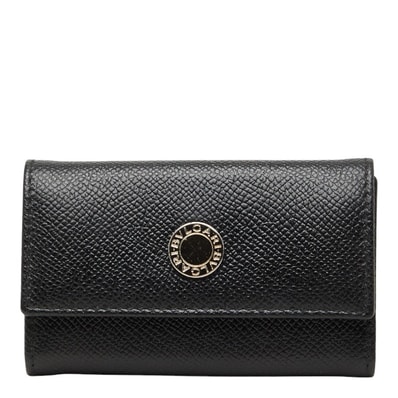 ブルガリ クラシコ キーケース 20234 ブラック レザー レディース BVLGARI 【中古】