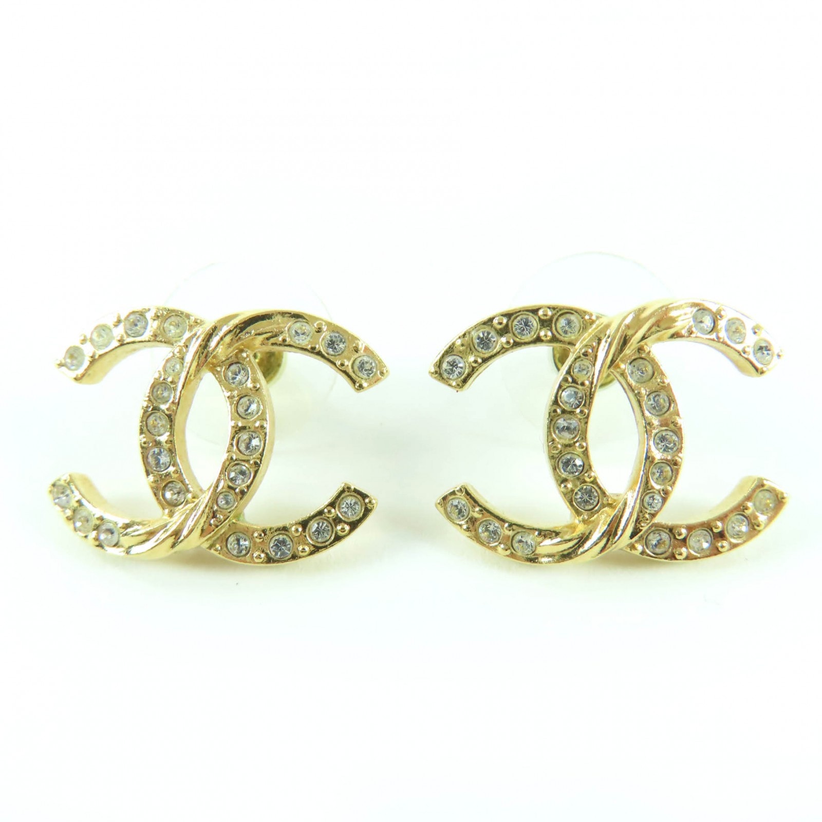 美品 シャネル ピアス ゴールド レディース A24V