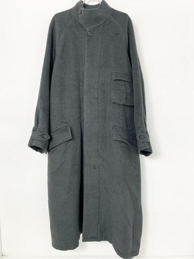 YOKE Cotton YAK Stand Collar Coat "Gray"
