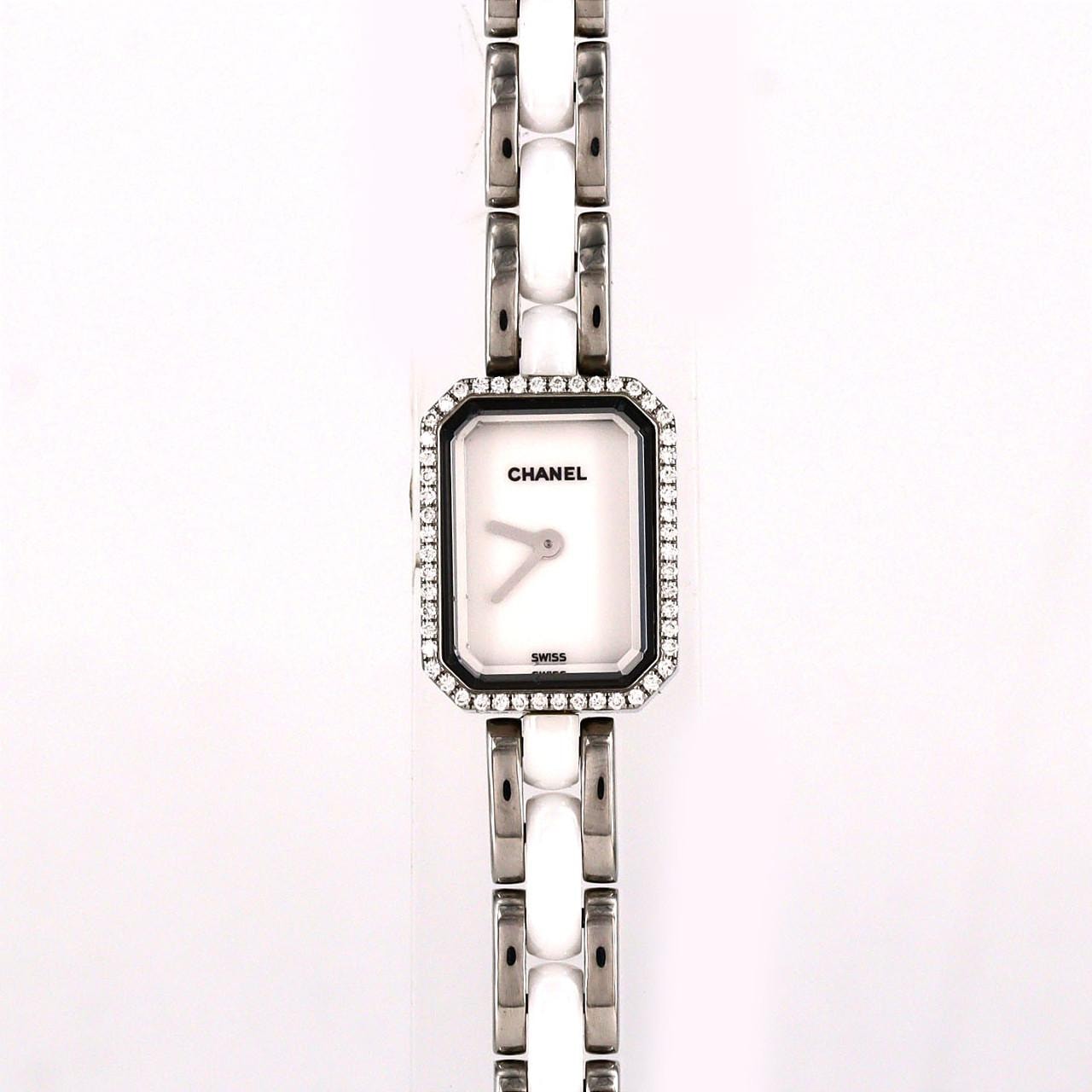 【ノーメンテナンス還元価格】シャネル プルミエール SSxセラミック/D H2132 SS クォーツ