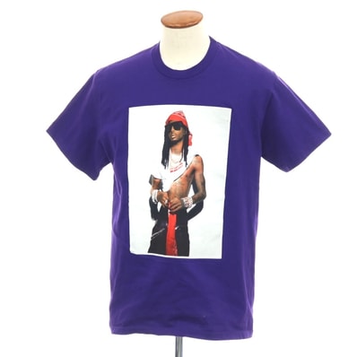 【中古】シュプリーム Supreme 2025年秋冬 Playboi Carti Tee コットン 半袖Tシャツ パープル【サイズM】【メンズ】