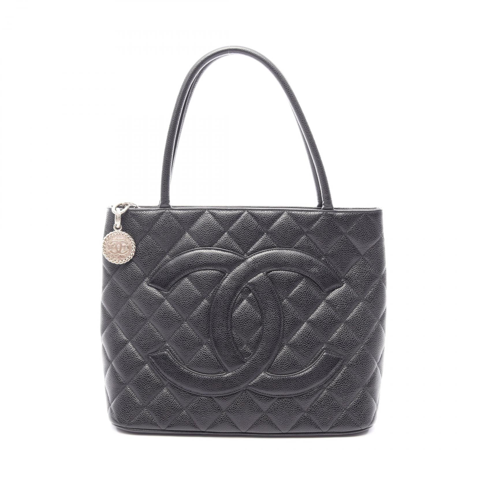 シャネル CHANEL 復刻トート トートバッグ バッグ キャビアスキン(グレインドカーフ) レディース ブラック系 A01804 【中古】