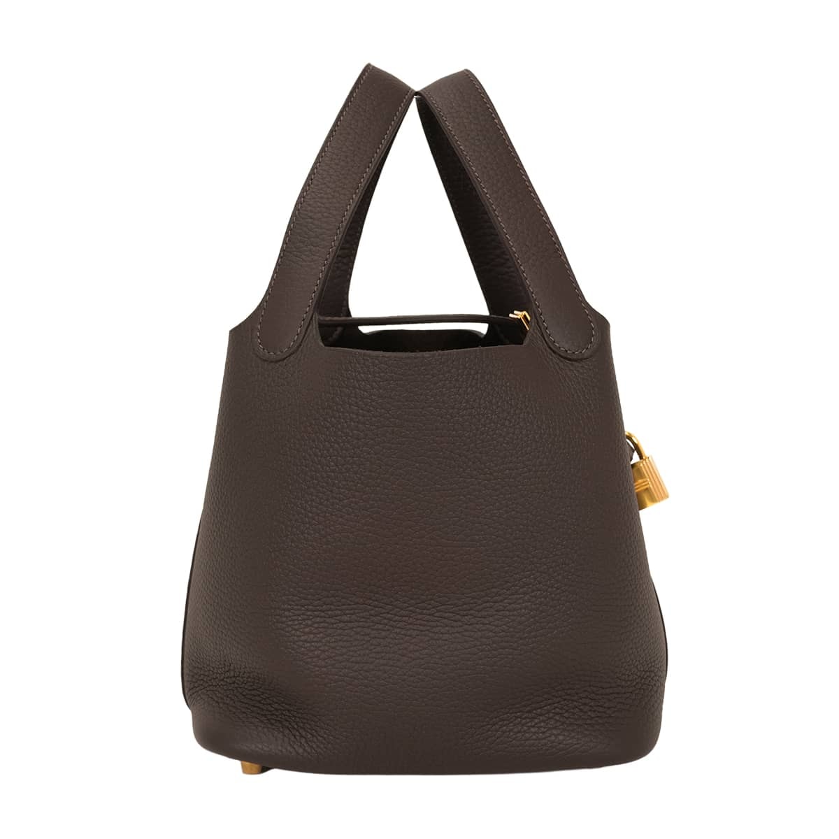HERMES エルメス ハンドバッグ ピコタンロック 18 PM ベブラン トリヨン ゴールド金具 G刻印 新品