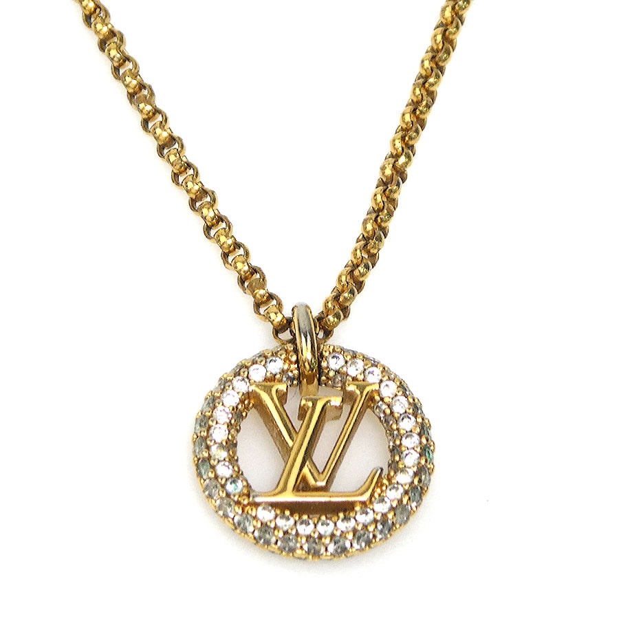 ルイ ヴィトン LOUIS VUITTON ネックレス コリエ ルイーズ バイ ナイト メタル ゴールド レディース M00759【中古】 56641i