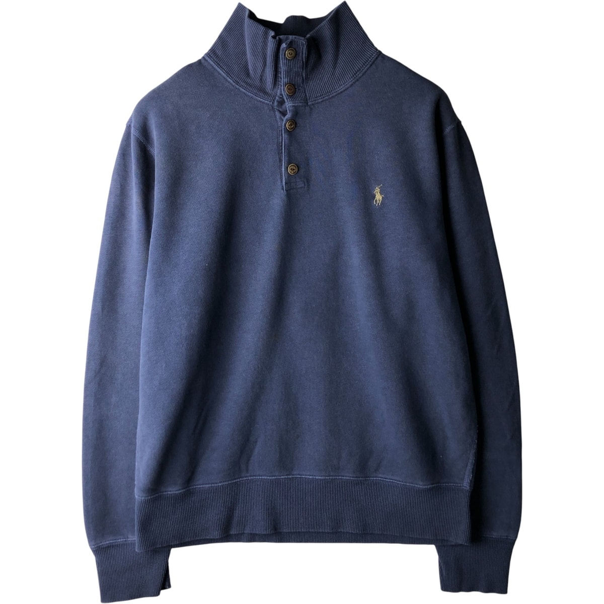 古着 ラルフローレン Ralph Lauren POLO by Ralph Lauren ハーフボタン スウェットシャツ トレーナー メンズL相当/eaa595209
