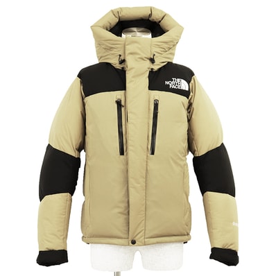 SALE【極美品】THE NORTH FACE ザ・ノースフェイス ダウンジャケット バルトロライト サイズ M メンズ ロゴ エンブロイダリー 刺繍 ゴアテックス アウター ベージュ ベトナム製