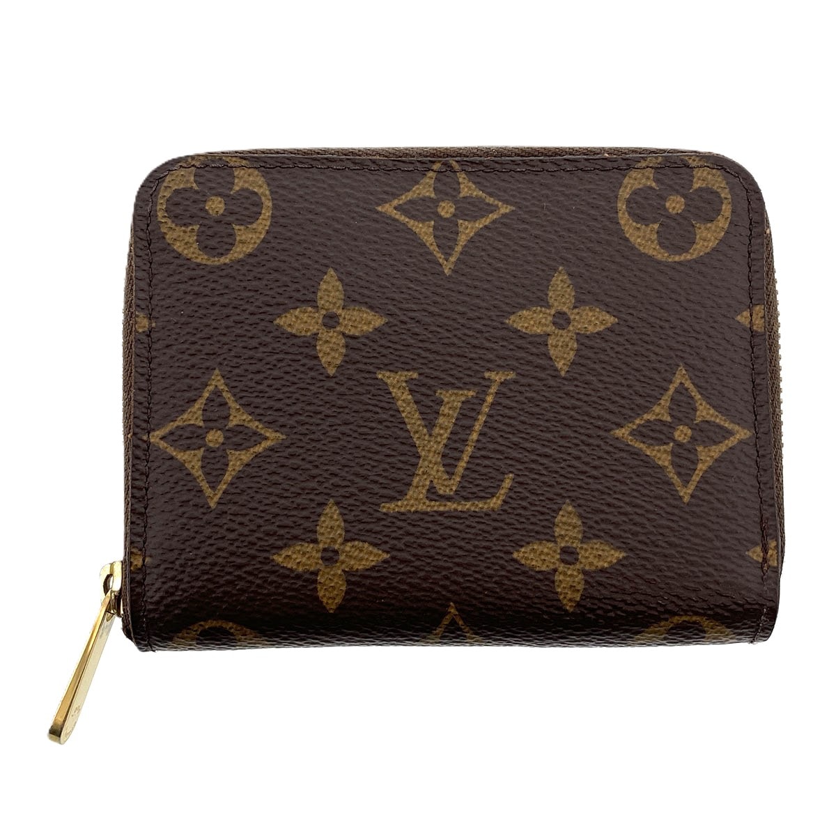 LOUIS VUITTON ルイ・ヴィトン モノグラム ジッピー・コイン パース コインケース M60067 PVC ブラウン ゴールド  ユニセックス【中古】