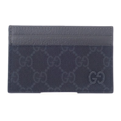 グッチ GUCCI バイカラーGG 768248 FACQC 1048 カードケース GGスプリームキャンバス ブラック メンズ レディース【中古】【Aランク】