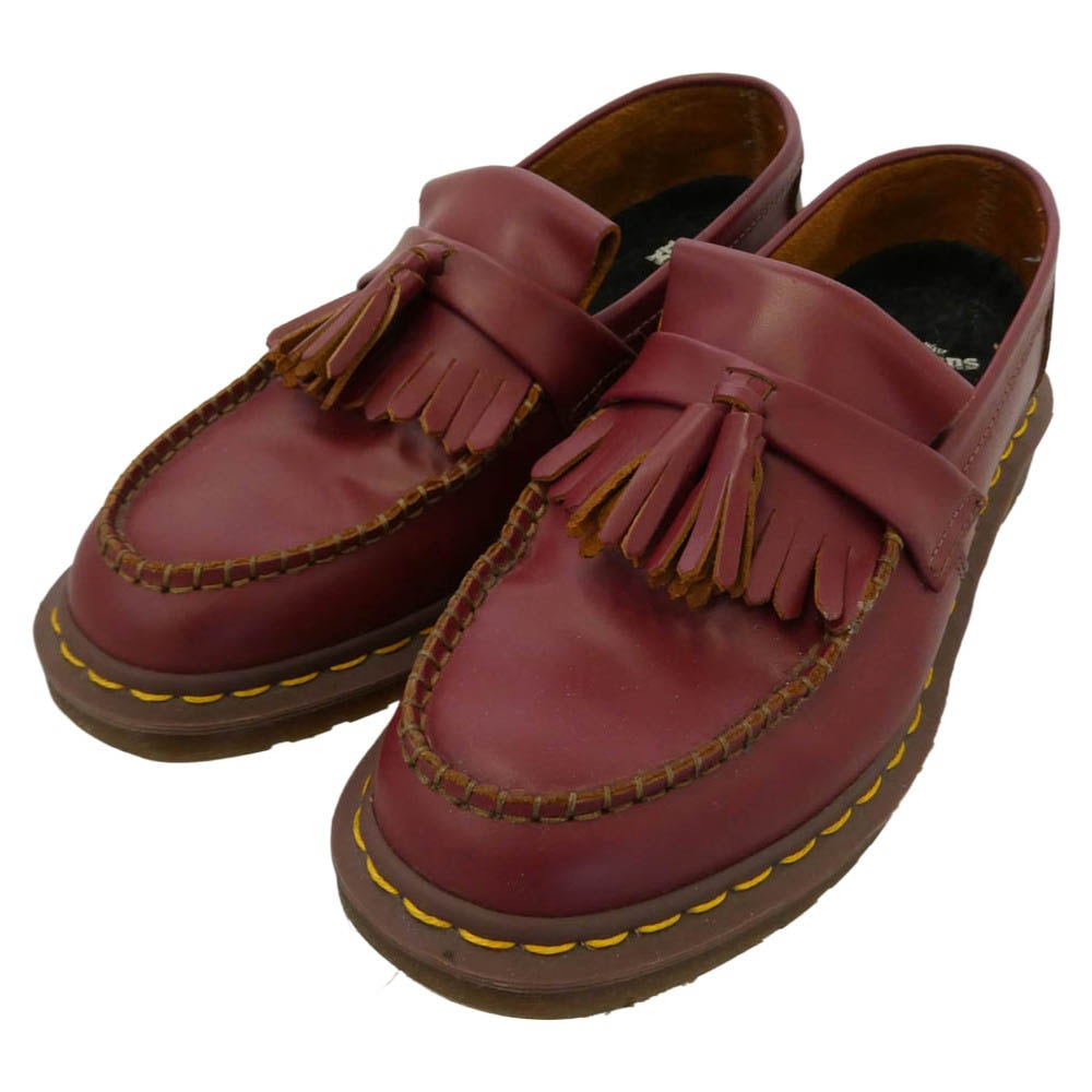 Dr.Martens ドクターマーチン FF26 イングランド製 エイドリアン タッセル ローファー ワインレッド系 8【中古】