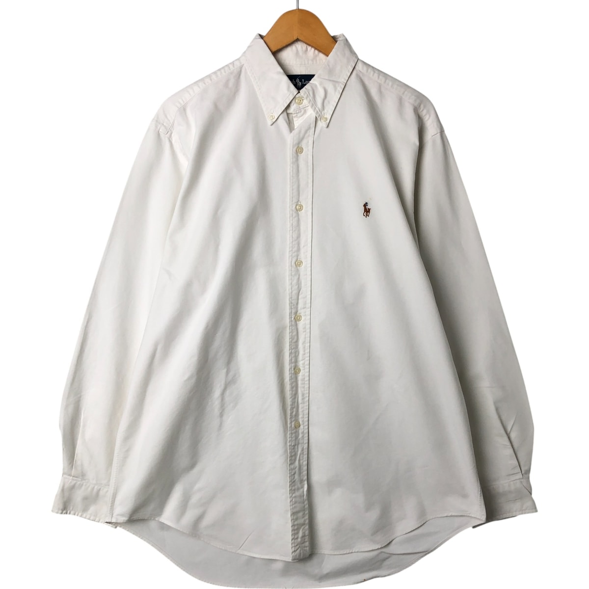 古着 ラルフローレン Ralph Lauren YARMOUTH 長袖 ボタンダウンシャツ メンズL相当/eaa543787