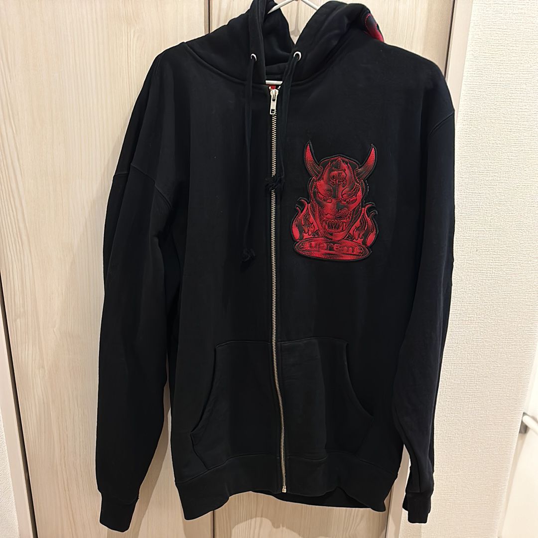 Supreme Demon Zip Up Hooded Sweatshirt "Black"