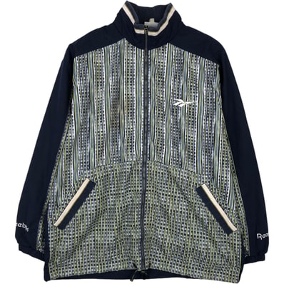 古着 90年代 リーボック Reebok 総柄 ウインドブレーカー メンズXL相当/eaa648686