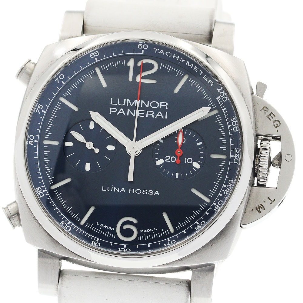 パネライ ルミノール クロノ ルナ・ロッサ PAM01303 メンズ 【中古】