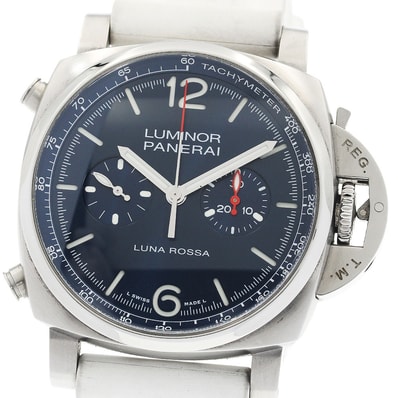 パネライ ルミノール クロノ ルナ・ロッサ PAM01303 メンズ 【中古】