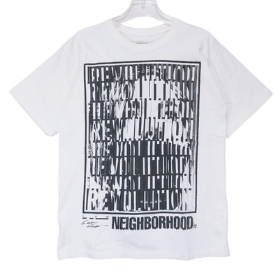 NEIGHBORHOOD ネイバーフッド x 河村康輔(Kosuke Kawamura) NHKK-1/C-TEE Tシャツ ホワイト ショートスリーブ カットソー 半袖 サイズS