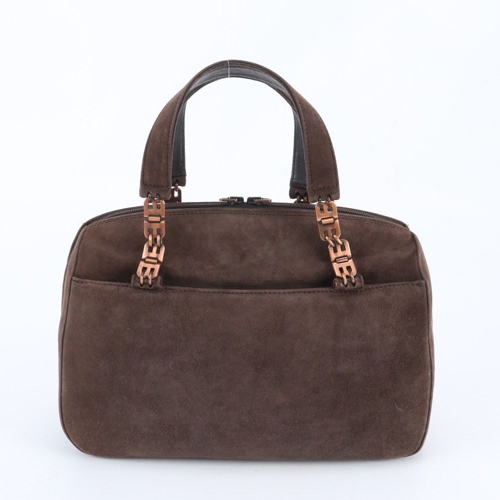 バリー Bロゴ チェーンハンドバッグ レザー