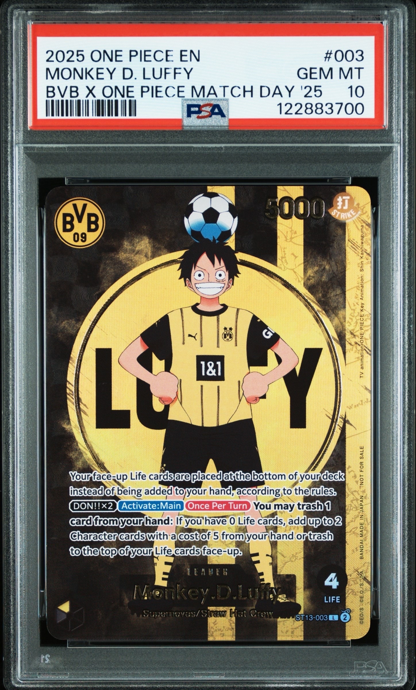 PSA10】モンキー・D・ルフィ L [ST13-003]【英語版】(プロモーション