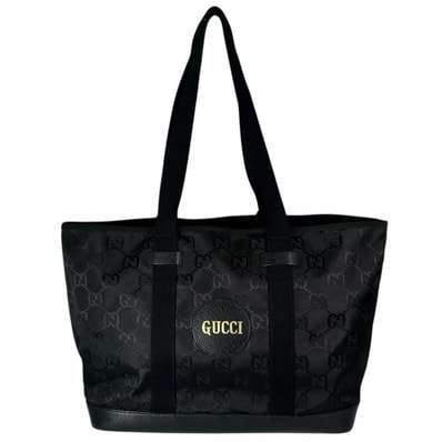 GUCCI グッチ ハンドバッグ 746037 GGキャンバス レザー ブラック 黒 その他金具 メンズ【中古品】