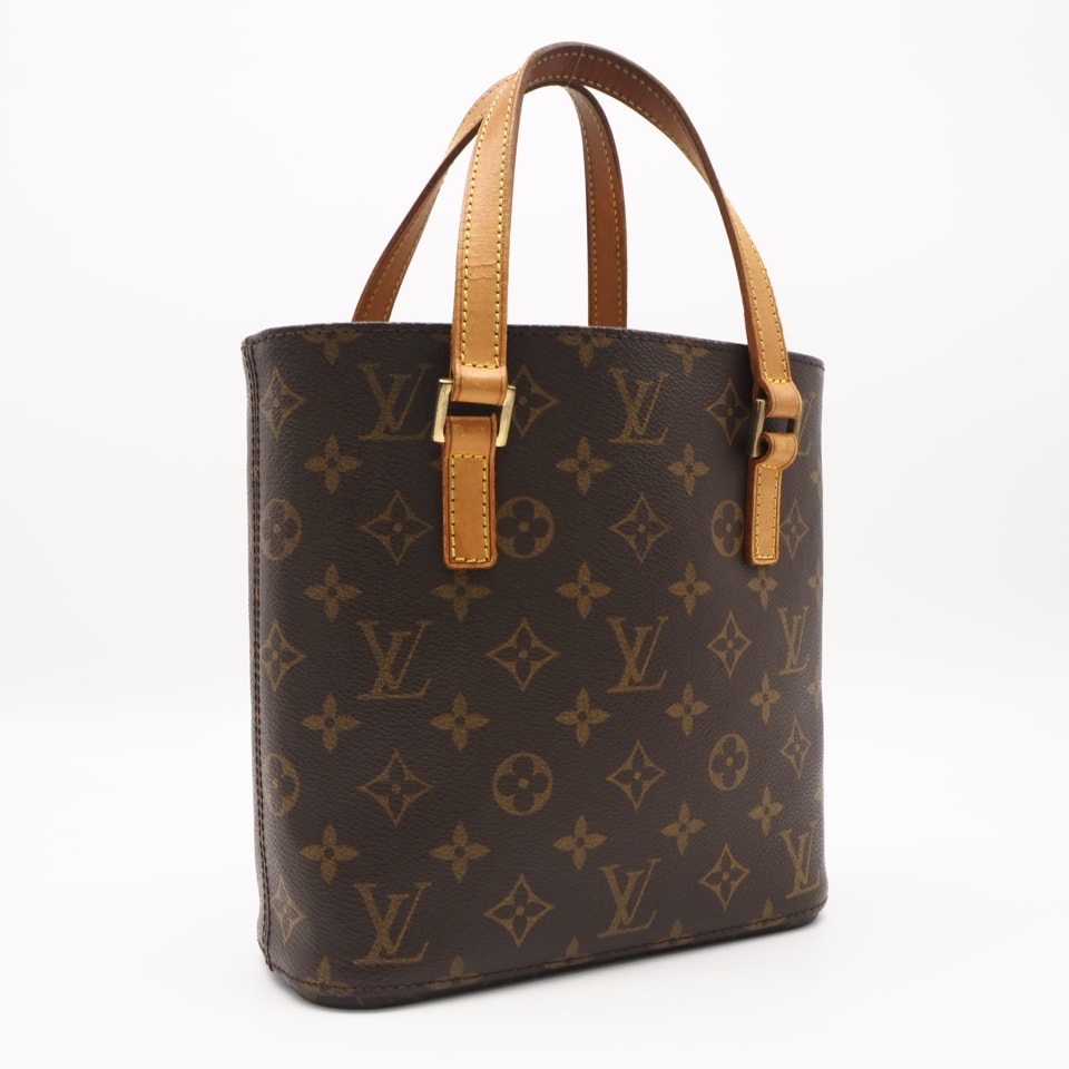 LOUIS VUITTON ルイ・ヴィトン モノグラム ヴァヴァンPM M51172 ハンドバッグ ブラウン ベージュ コーティングキャンバス レザー レディース