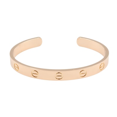 カルティエ CARTIER ラブ オープン ブレスレット ブレスレット アクセサリー K18PG(ピンクゴールド) レディース ゴールド系 B6032617 【中古】