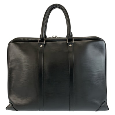 LOUIS VUITTON ルイヴィトン エピ ポルトドキュマンヴォワヤージュ ブラック 黒 シルバー金具 レザー ビジネスバッグ ブリーフケース 1-0294314 【中古】