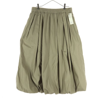 未使用 GU ジーユー ミモレ丈 バルーンスカート XXL ベージュ