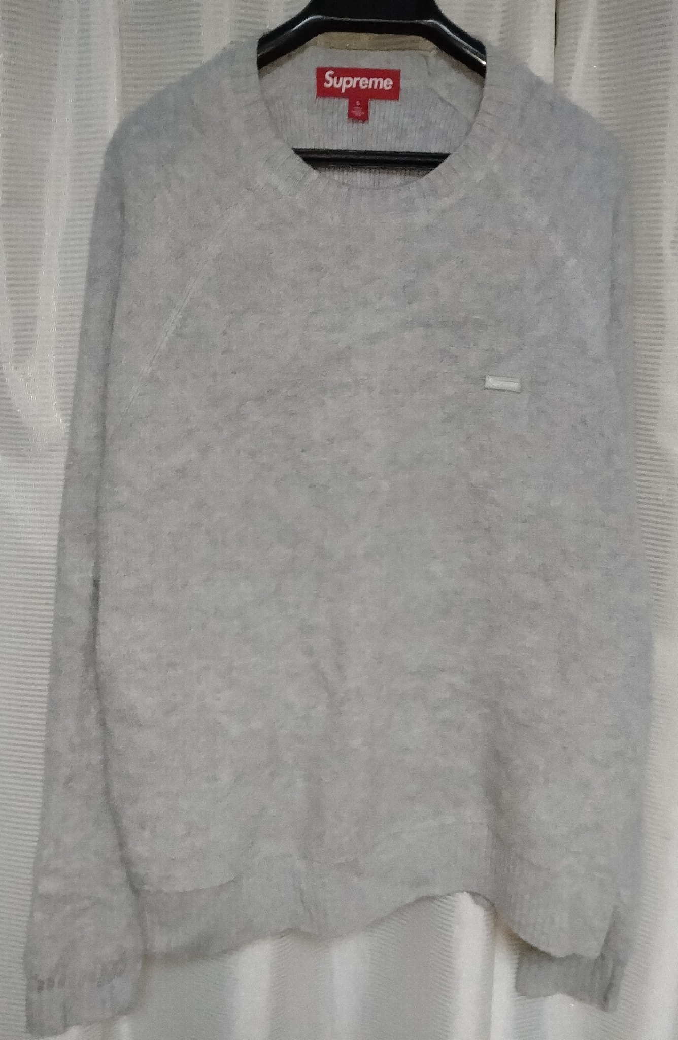Supreme Terry Small Box Sweater "Heather Grey"