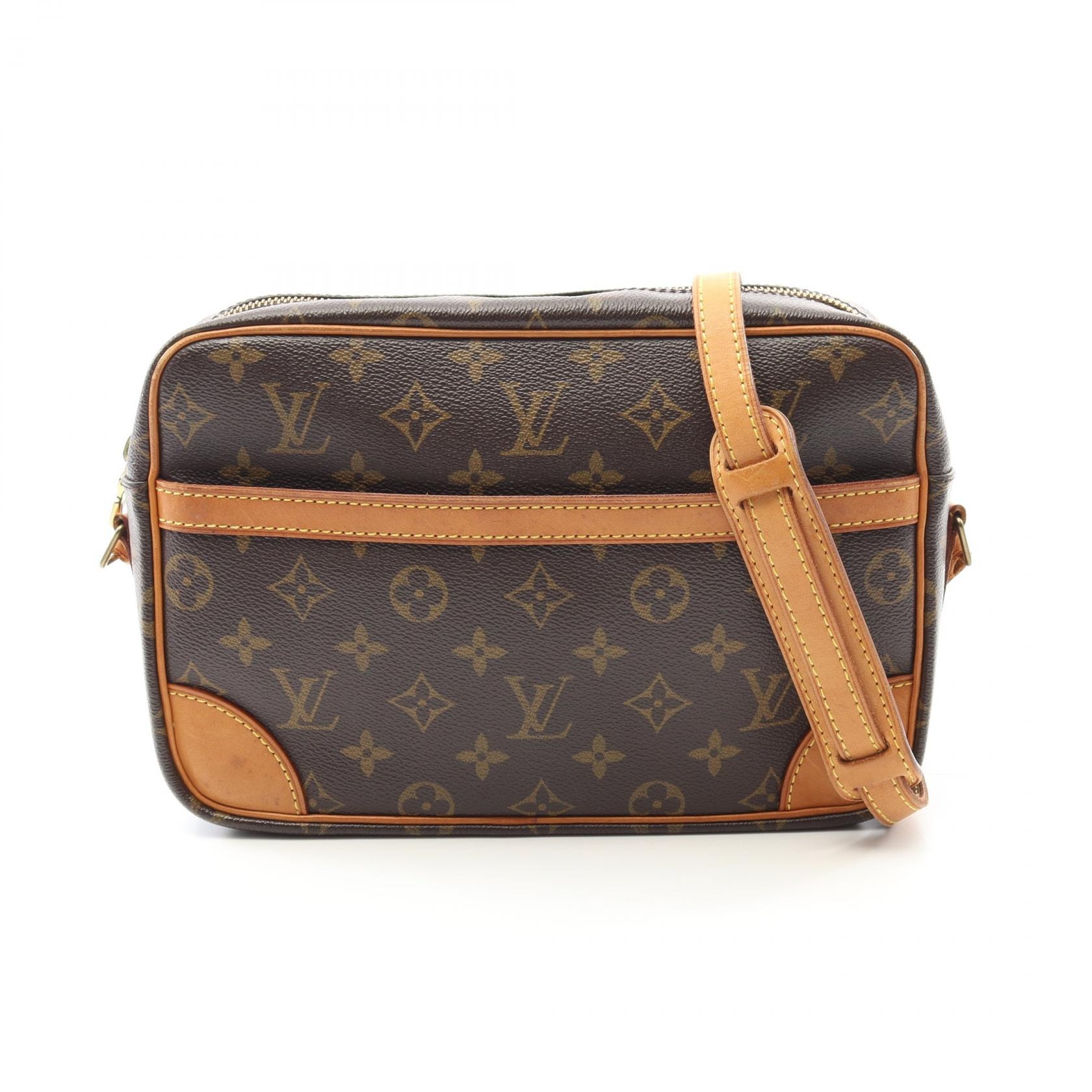 ルイ・ヴィトン LOUIS VUITTON トロカデロ27 ショルダーバッグ バッグ PVCコーティングキャンバス レザー モノグラム レディース ブラウン系 M51274 【中古】