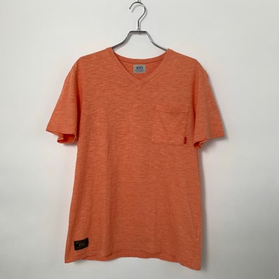 WTAPS V-neck T-shirt Orange