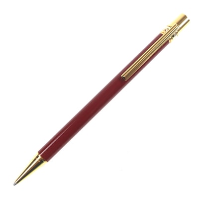 美品 カルティエ ボールペン トリニティ ドゥ カルティエ ボルドー ゴールド メンズ