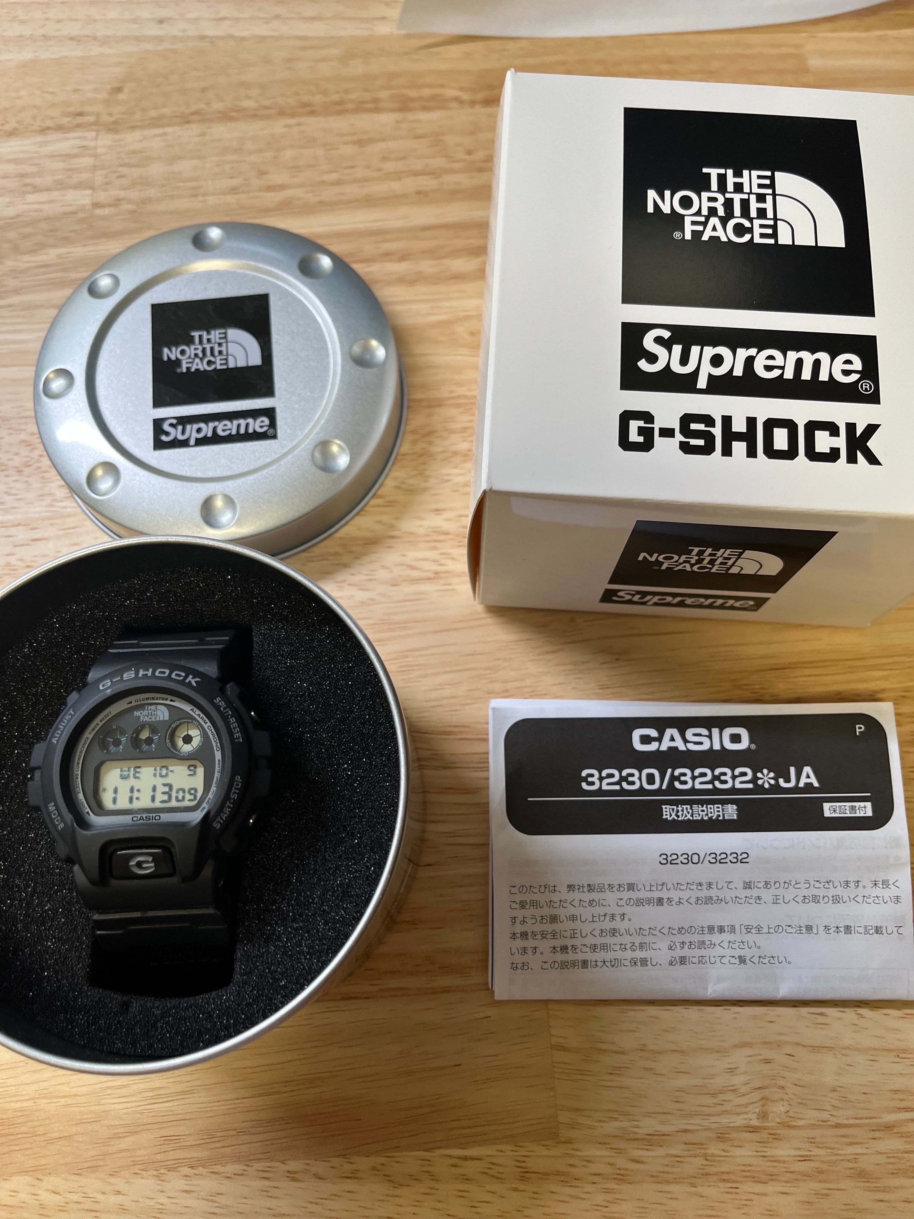 Supreme x The North Face G-SHOCK Watch "Black"