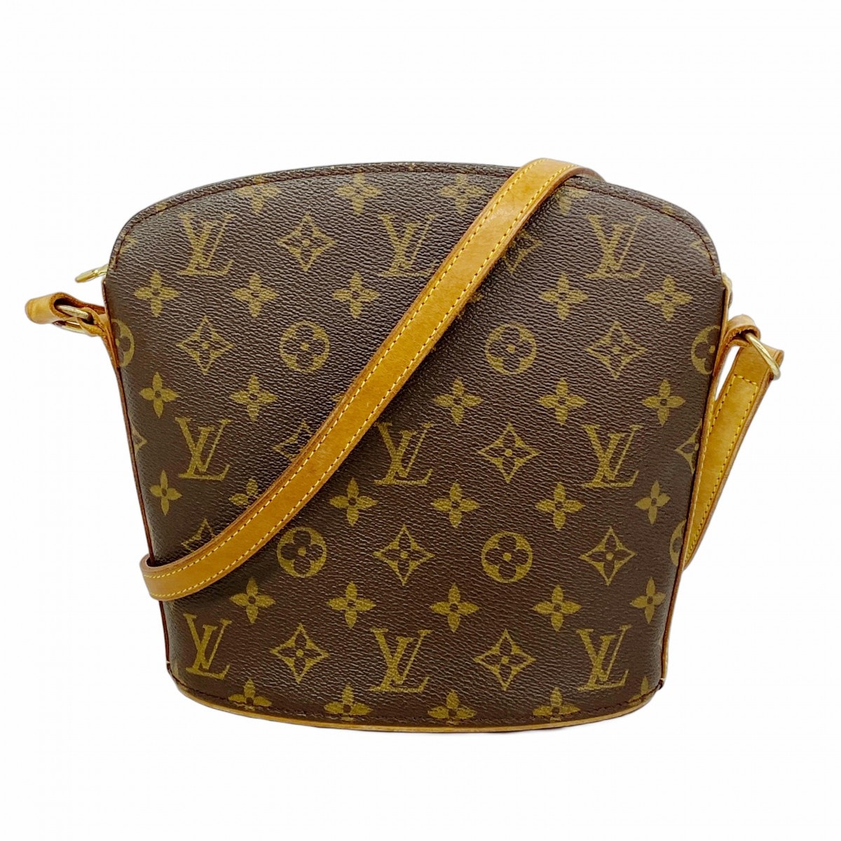 【6dc3228】ルイヴィトン ショルダーバッグ モノグラム ドルーオ M51290 ブラウン【中古】レディース