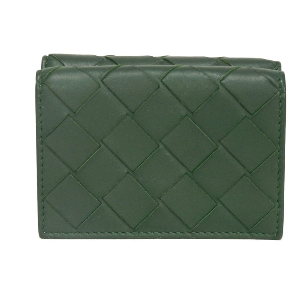 BOTTEGAVENETA ボッテガヴェネタ タイニー ウォレット ニューセージ グリーン パステル バイカラー 札入れ カードケース コインケース RFID ICチップ マキシ イントレチャート レインツリー 三つ折り財布 667036