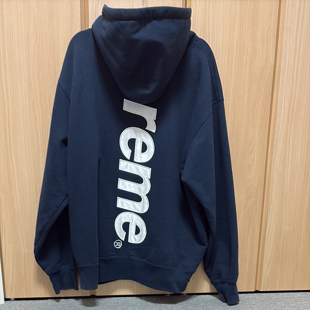 Supreme Satin Applique Hooded Sweatshirt 