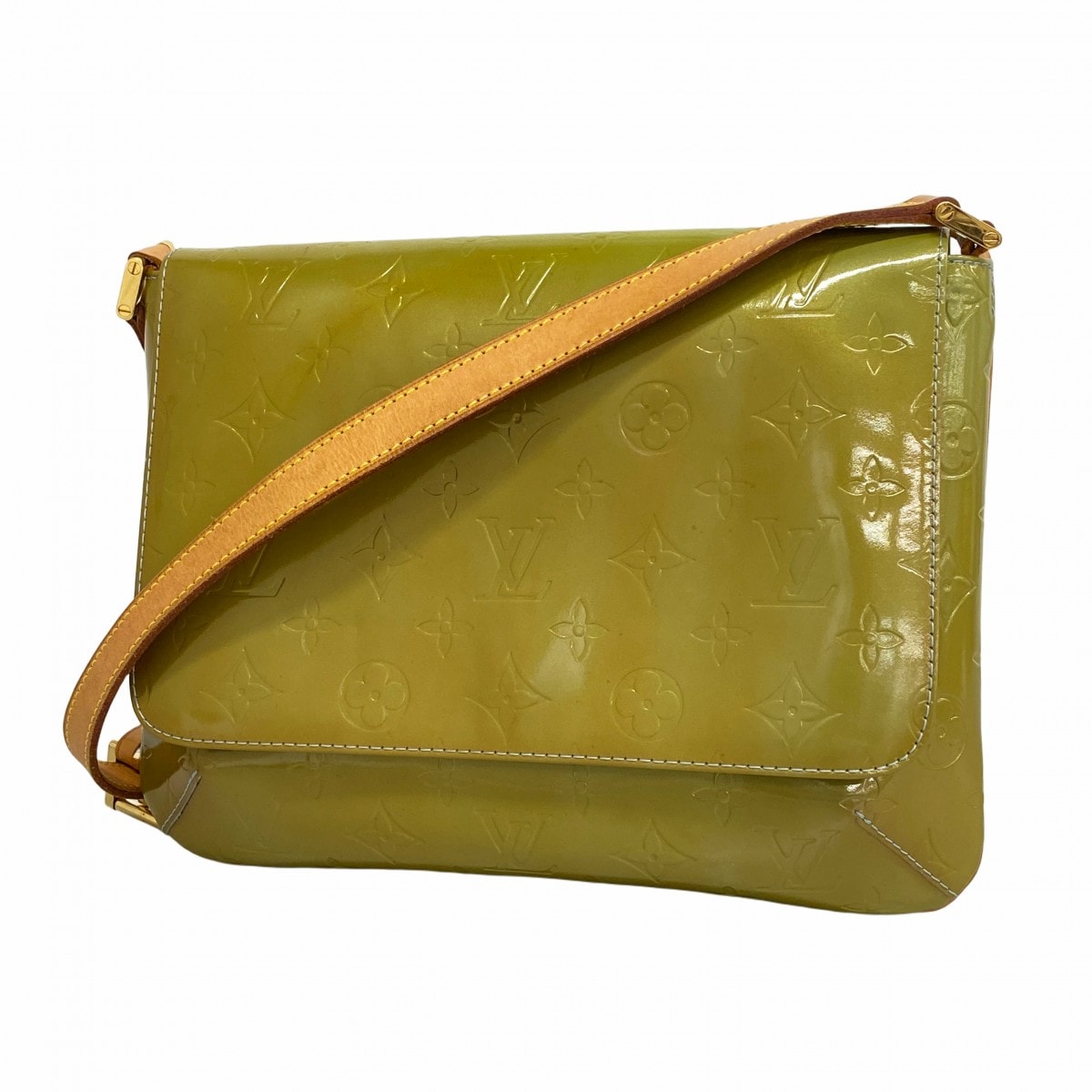 【6db1857-k】ルイヴィトン ショルダーバッグ ヴェルニ トンプソンストリート M91009 ベビーブルー【中古】レディース