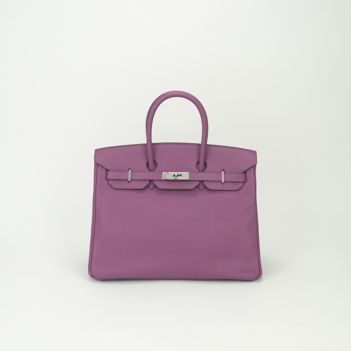エルメス HERMES バーキン35 バーキン 35 バッグ トートバッグ エプソン シクラメン Cyclamen パープル Purple 紫 シルバー金具 ヴォーエプソン ハンドバッグ