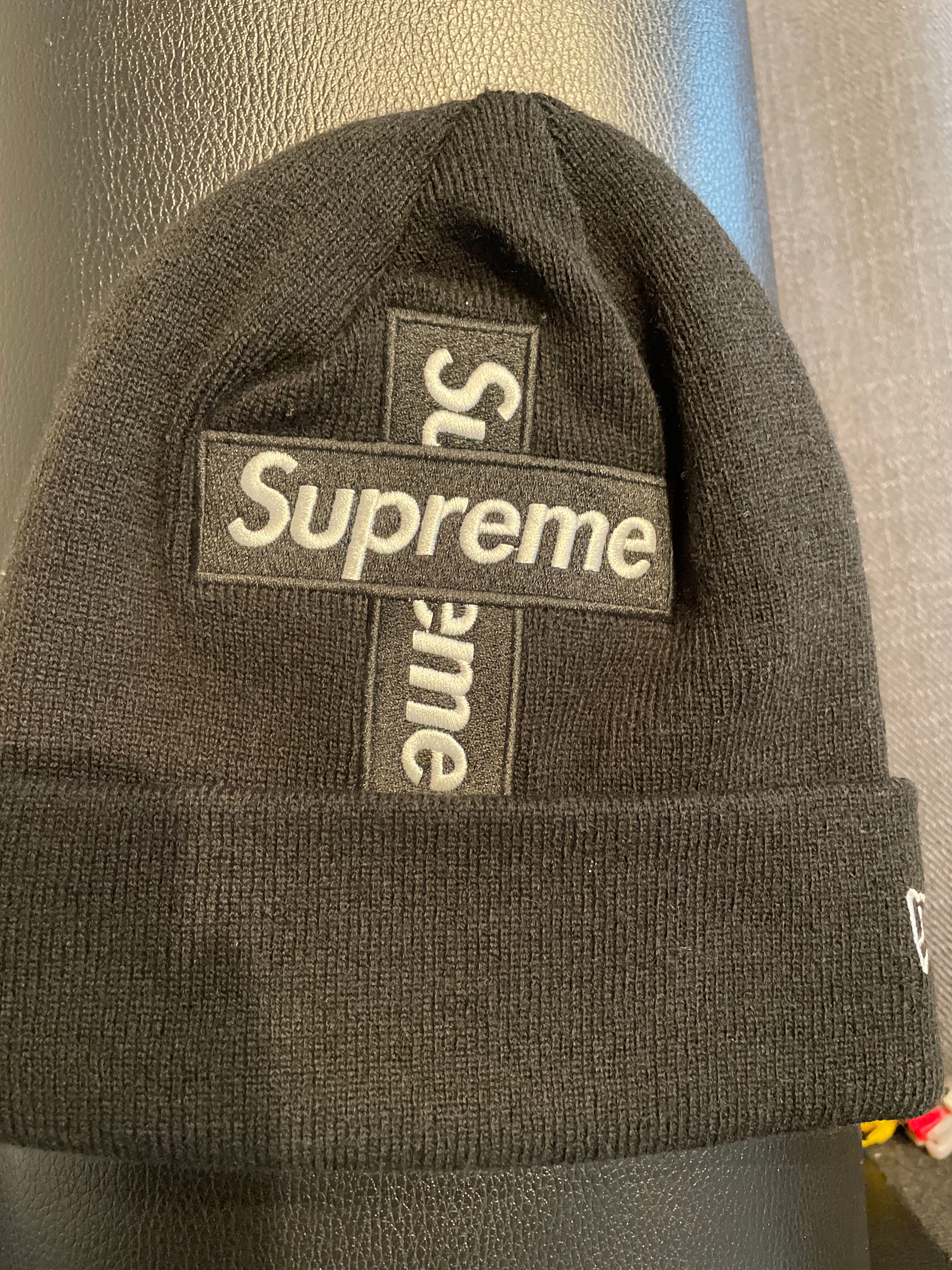 Supreme New Era® Cross Box Logo Beanie "Black"