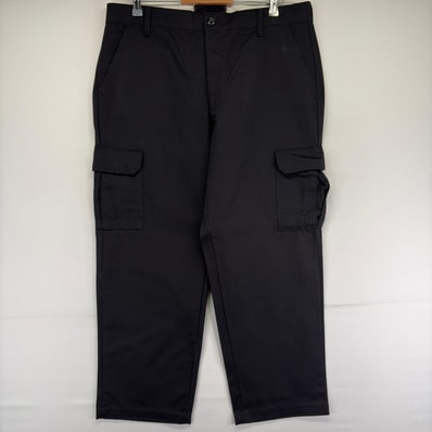 古着 レッドキャップ RED KAP パンツ ジッパーフライ サイドポケット ワンポイントロゴ 作業着 ワーク w38 L30 ブラック メンズ