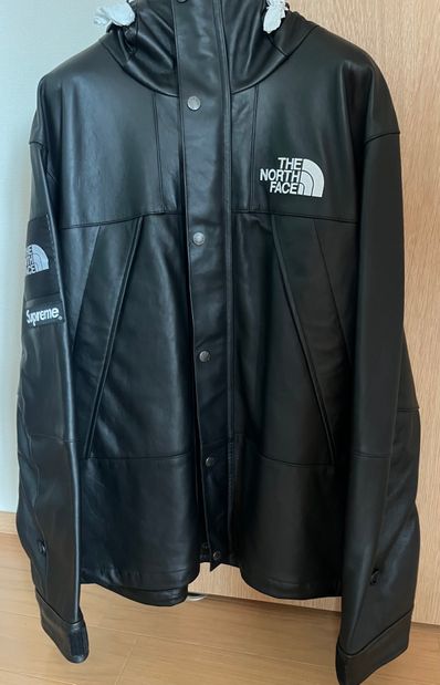Supreme x The North Face Leather Mountain Parka "Black"