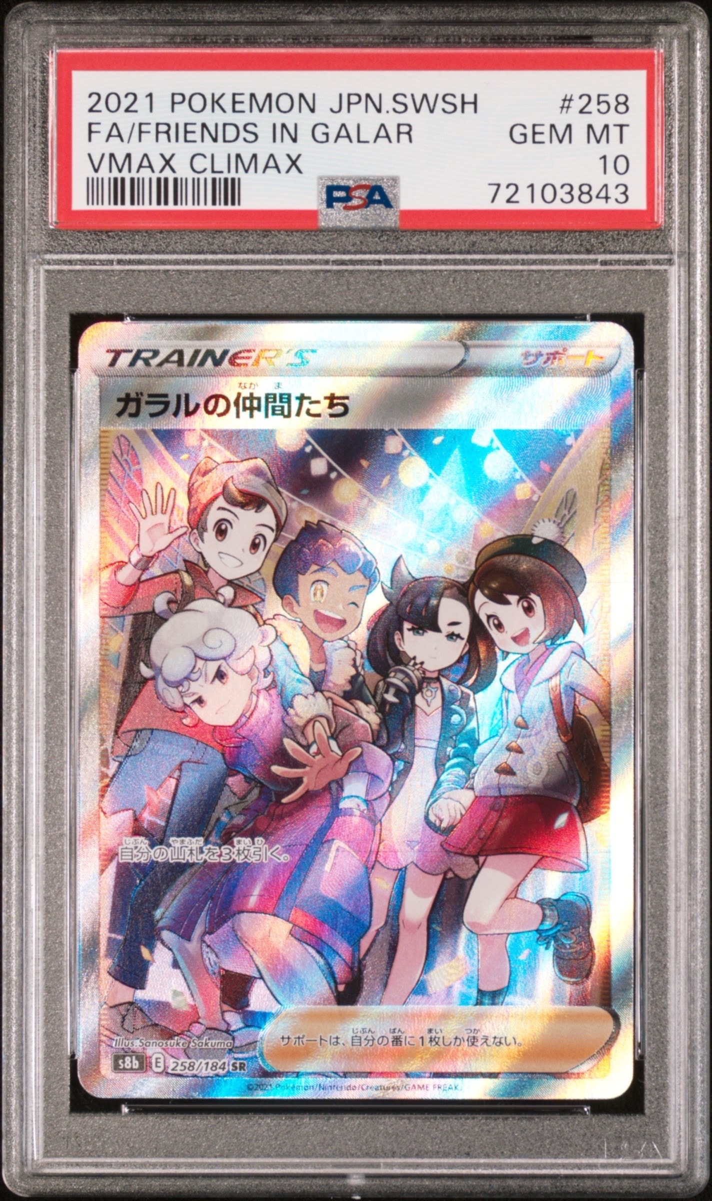 ガラルの仲間たち SR[S8b 258/184](ハイクラスパック「VMAXクライマックス」)