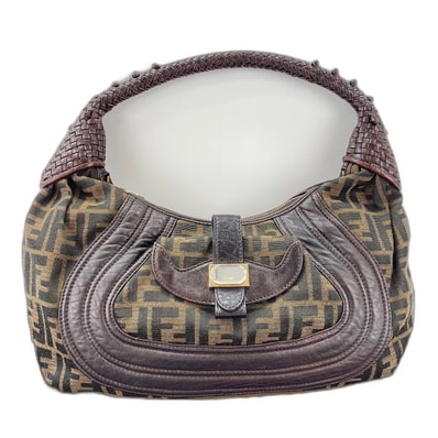 フェンディ FENDI スパイバッグ ズッカ ハンドバッグ キャンバス【中古】