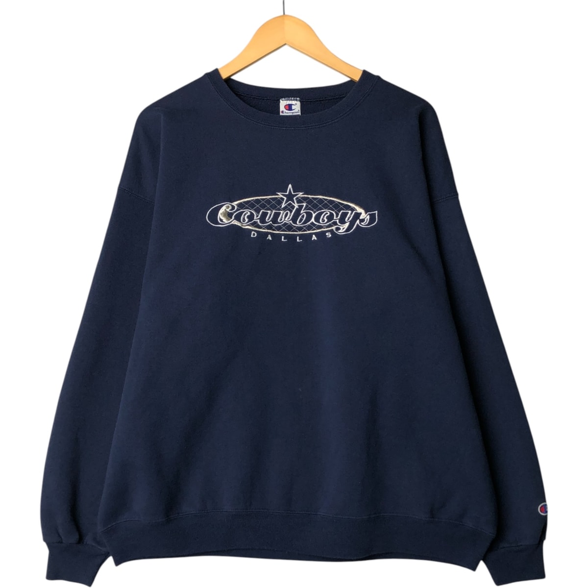古着 90年代 チャンピオン Champion AUTHENTIC ATHLETICAPPAREL NFL DALLAS COWBOYS ダラスカウボーイズ スウェットシャツ トレーナー メンズXL相当 ヴィンテージ/eaa571296