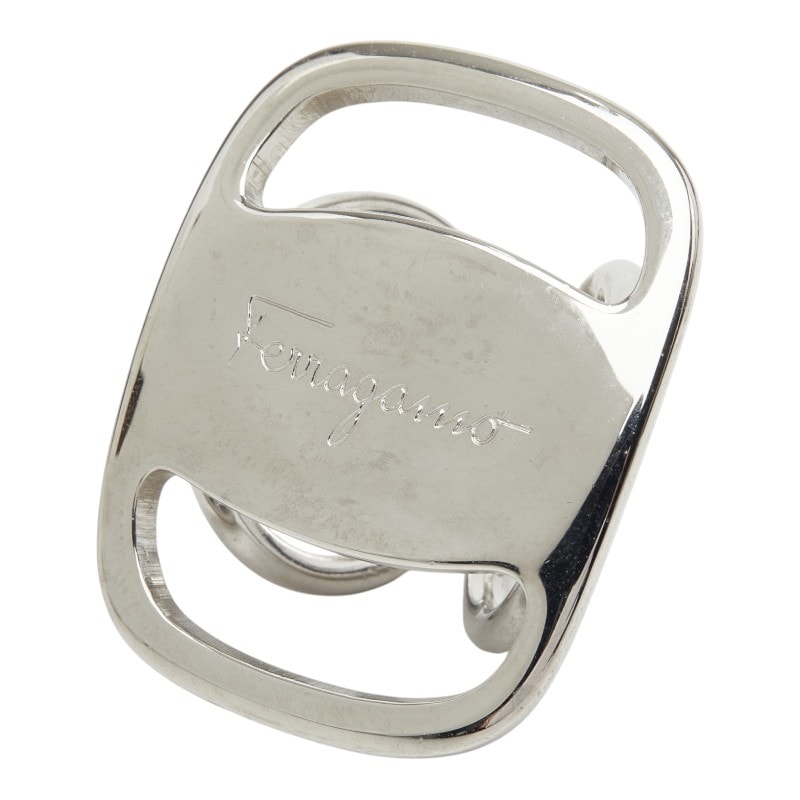 サルヴァトーレフェラガモ ヴァラ スカーフリング シルバー メタル レディース Salvatore Ferragamo 【中古】