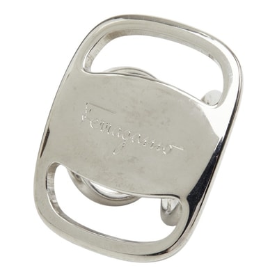 サルヴァトーレフェラガモ ヴァラ スカーフリング シルバー メタル レディース Salvatore Ferragamo 【中古】
