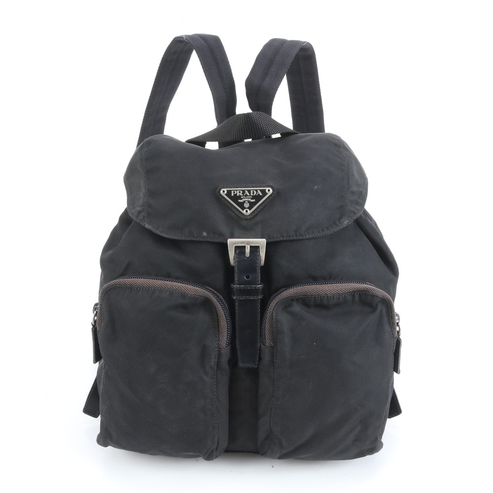 ■美品 プラダ テスート ナイロントライアングルロゴリュックサック