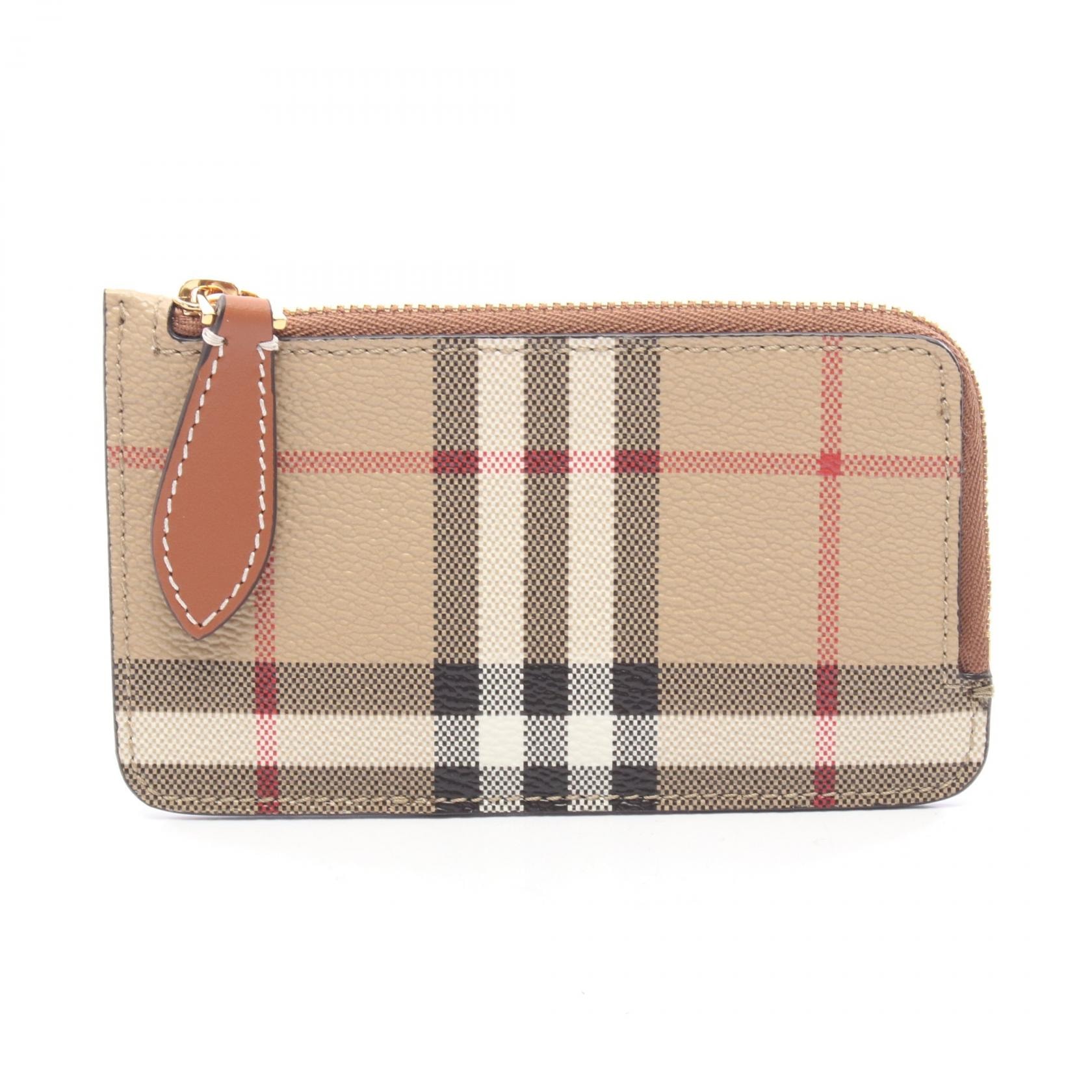 バーバリー BURBERRY カードケース コインケース 財布 レザー PVC メンズ レディース ベージュ系 / ブラウン系 / マルチカラー 8070419A7026 【新品】