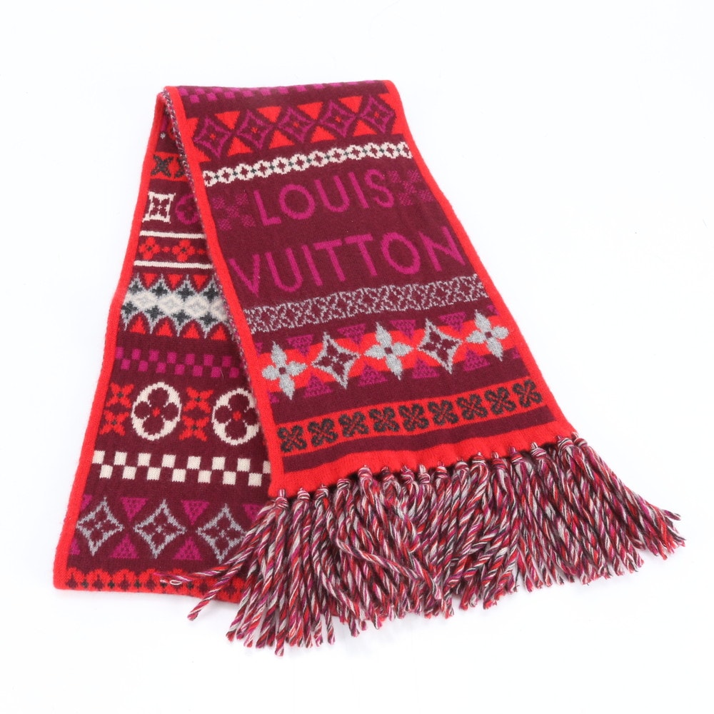 ■極美品 ルイヴィトン カシミヤ 100%マフラー