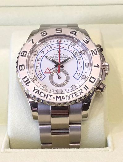 ROLEX Yacht-MasterII White Dial 116689
