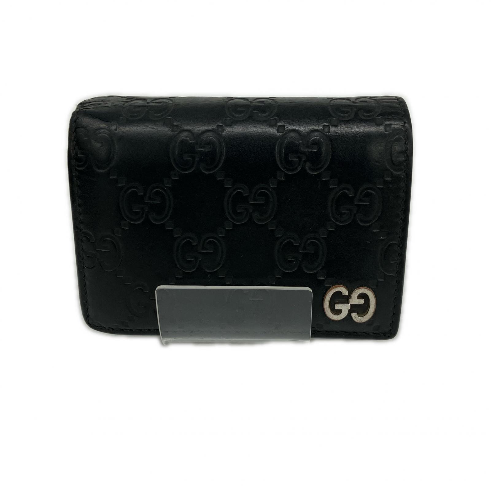 GUCCI グッチ 二つ折り財布  グッチシマ GG 522869 ブラック